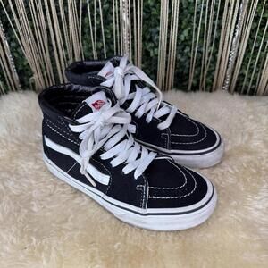 Vans Sk8-Hi Black and White kids Sneakers